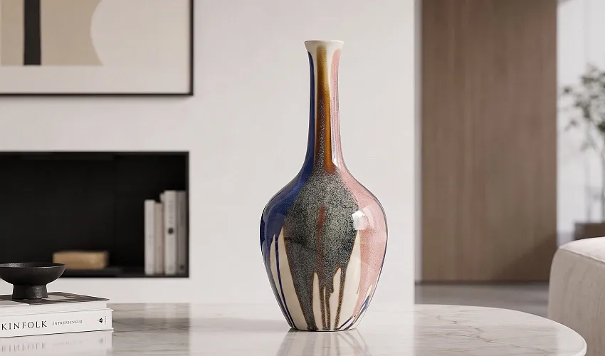 Ваза Splashed Glaze Slender Vase A